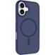 TPU+PC чохол Metal Buttons with Magnetic Fit для Apple iPhone 17 (6.3") Синій / Navy Blue фото 1
