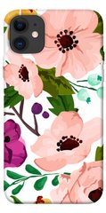 Чехол itsPrint Акварельные цветы для Apple iPhone 11 (6.1")