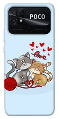 Чохол itsPrint Два кота Love для Xiaomi Poco C40