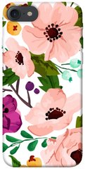 Чохол itsPrint Акварельні квіти для Apple iPhone 7 / 8 (4.7")