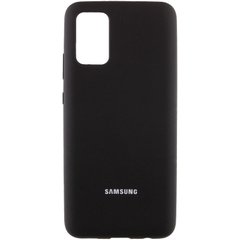 Чехол Silicone Cover Full Protective (AA) для Samsung Galaxy A02s Черный / Black