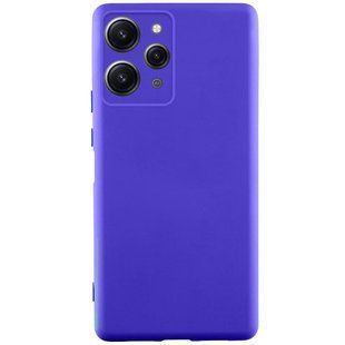 Чехол TPU GETMAN Liquid Silk Full Camera для Xiaomi Redmi 12 Синий / Iris