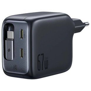 МЗП Baseus EnerCore CJ11 PD67W with retractable cable (3USB-C) (E0121E) Cosmic Black
