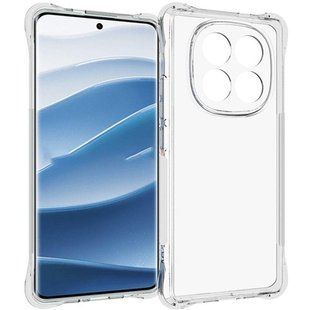TPU чехол GETMAN Ease logo усиленные углы Full Camera для Xiaomi Redmi Note 14 Pro+ 5G Бесцветный (прозрачный)