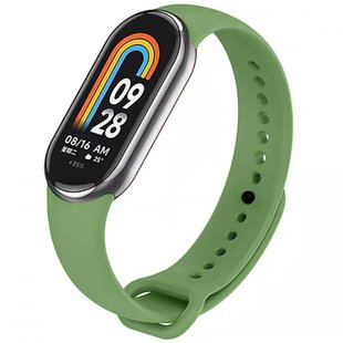 Силиконовый ремешок для Xiaomi Mi Band 8 Зеленый / Olive