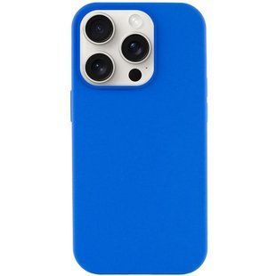 Чехол Silicone Case Full Protective (AA) NO LOGO для Apple iPhone 14 Pro Max (6.7") Синий / Capri Blue