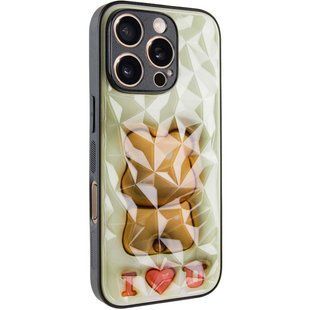 TPU+PC чехол Prisma Fluffie для Apple iPhone 16 Pro (6.3") Bear