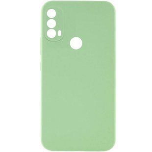 Чехол TPU GETMAN Liquid Silk Full Camera для Motorola Moto E40 Зеленый / Pistachio