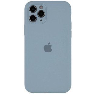 Чехол Silicone Case Full Camera Protective (AA) для Apple iPhone 12 Pro Max (6.7") Голубой / Sweet Blue