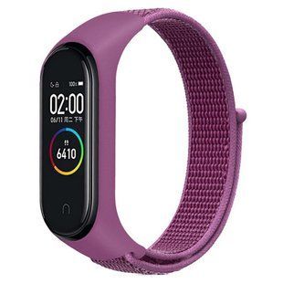 Ремешок Nylon New для Xiaomi Mi Band 3/4/5/6/7 Purple