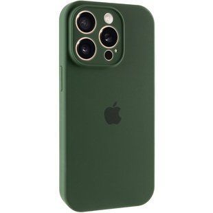 Чехол Silicone Case Full Camera Protective (AA) для Apple iPhone 13 Pro (6.1") Зеленый / Cyprus Green