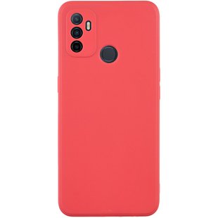 Силиконовый чехол Candy Full Camera для Oppo A53 / A32 / A33 Красный / Camellia