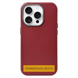 Шкіряний чохол Leather Case Metal Buttons для Samsung Galaxy S24+ / S25+ Red