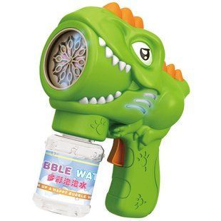 Пистолет с мыльными пузырями H007 Dinosaur + bottle 50ml Green
