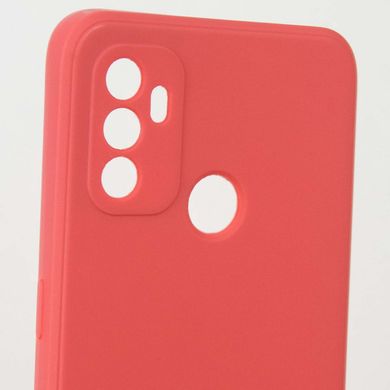 Силиконовый чехол Candy Full Camera для Oppo A53 / A32 / A33 Красный / Camellia