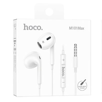 Стерео наушники Hoco M101 Max (3.5mm/1.2m) White