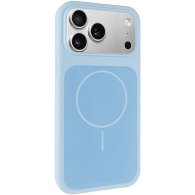 Чохол Silk Duo Color (AA) NO LOGO with Magnetic Fit для Apple iPhone 17 Pro (6.3") Sky Blue