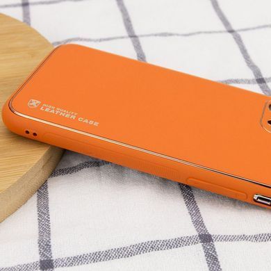 Шкіряний чохол Xshield для Apple iPhone 14 Pro Max (6.7") Помаранчевий / Apricot