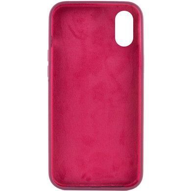 Чехол Silk Full Protective (AA) NO LOGO для Apple iPhone X / XS (5.8") Бордовый / Plum
