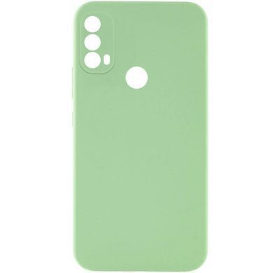 Чехол TPU GETMAN Liquid Silk Full Camera для Motorola Moto E40 Зеленый / Pistachio
