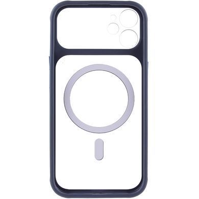 Чохол TPU+PC GETMAN Moon Clear with MagSafe для Apple iPhone 11 (6.1") Blue