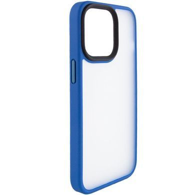 TPU+PC чохол Metal Buttons для Apple iPhone 13 Pro Max (6.7") Блакитний / Light Blue