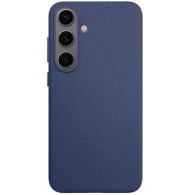 Кожаный чехол Leather Case (AAA) для Samsung Galaxy S25 Dark Blue
