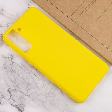 Силіконовий чохол Candy для Samsung Galaxy S21+ Жовтий