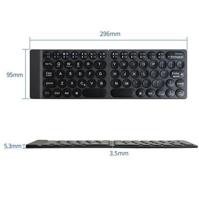 Клавиатура беспроводная WIWU Fold Mini Keyboard FMK-01 Bluetooth Black