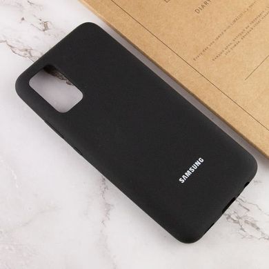 Чохол Silicone Cover Full Protective (AA) для Samsung Galaxy A02s Чорний / Black