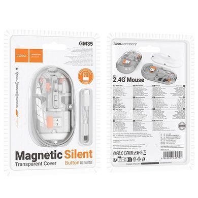 Мышь беспроводная Hoco GM35 General Bluetooth + 2.4G White