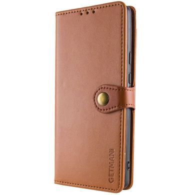 Кожаный чехол-книжка GETMAN Gallant (PU) для Samsung Galaxy S24 Коричневый