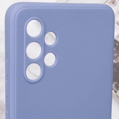 Силиконовый чехол Candy Full Camera для Samsung Galaxy A32 4G Голубой / Mist blue