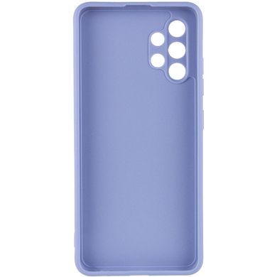 Силиконовый чехол Candy Full Camera для Samsung Galaxy A32 4G Голубой / Mist blue