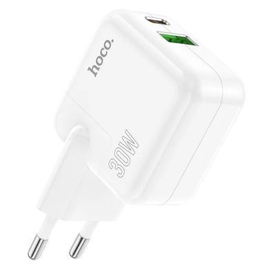 Уценка Уценка СЗУ Hoco C111A PD30W+QC3.0 (1USB-A/1C) Мятая упаковка / White
