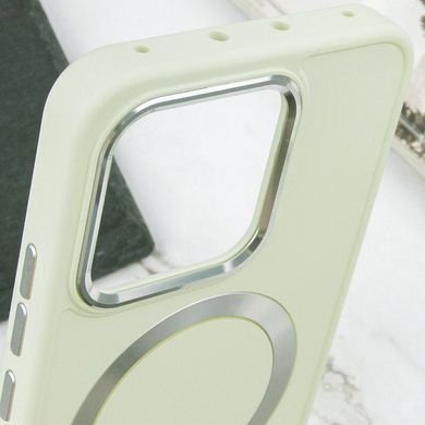 TPU чехол Bonbon Metal Style with MagSafe для Xiaomi 14 Pro Белый / White