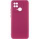 Чохол Silicone Cover Lakshmi Full Camera (A) для Xiaomi Poco C40 Бордовий / Marsala