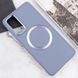 TPU чехол Bonbon Metal Style with MagSafe для Samsung Galaxy S20 FE Серый / Lavender фото 4