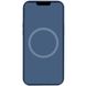 Чехол Silicone case (AAA) full with Magsafe and Animation для Apple iPhone 15 Pro Max (6.7") Синий / Winter blue фото 3