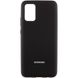 Чохол Silicone Cover Full Protective (AA) для Samsung Galaxy A02s Чорний / Black фото 1