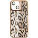 Чехол TPU+PC Wild Leopard with Magnetic Fit and Lens для Apple iPhone 13 / 14 (6.1") Brown