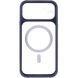 Чохол TPU+PC GETMAN Moon Clear with MagSafe для Apple iPhone 11 (6.1") Blue фото 3