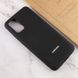 Чохол Silicone Cover Full Protective (AA) для Samsung Galaxy A02s Чорний / Black фото 6