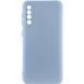 Чехол TPU GETMAN Liquid Silk Full Camera для Samsung Galaxy A50 (A505F) / A50s / A30s Голубой / Lilac Blue