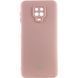 Чехол Silicone Cover Lakshmi Full Camera (AAA) with Logo для Xiaomi Redmi Note 9s / Note 9 Pro Розовый / Pink Sand