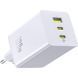 МЗП Baseus EnerFill FE11 Fast Charger PD100W+QC3.0 (1USB-A/2C) (P101821) Moon White фото 3