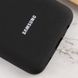 Чохол Silicone Cover Full Protective (AA) для Samsung Galaxy A02s Чорний / Black фото 5
