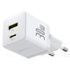 СЗУ Baseus Palm Fast Charger 30W (1USB-A/1C) (P1011160A) Moon White фото 4