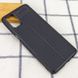 TPU чохол фактурний (з імітацією шкіри) для Samsung Galaxy M51 Чорний фото 4